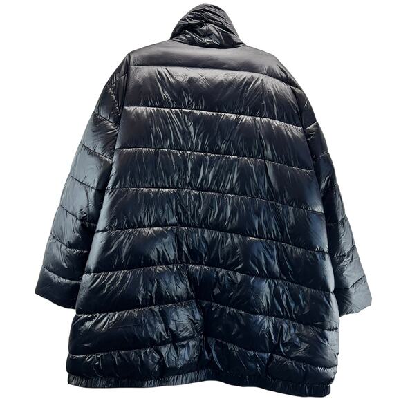 Universal Standard Black Kanda Puffer Coat Jacket womens size 6X - Picture 3 of 8